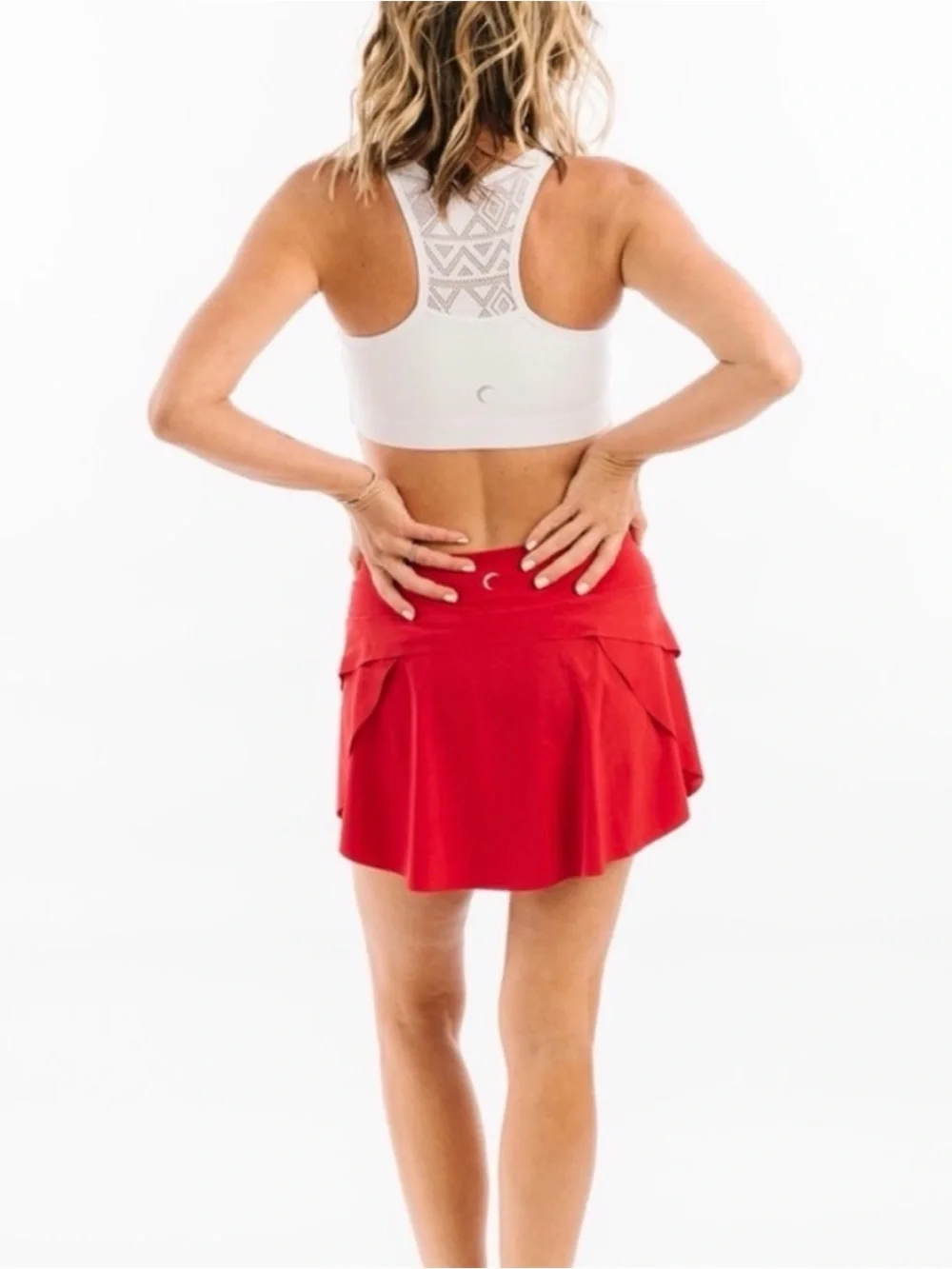 Zyia Women’s Active Skort Shorts in Red